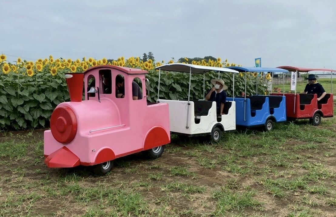 キッズ用の汽車型自動車の運用