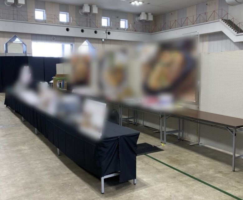 屋内イベントのスペース作り