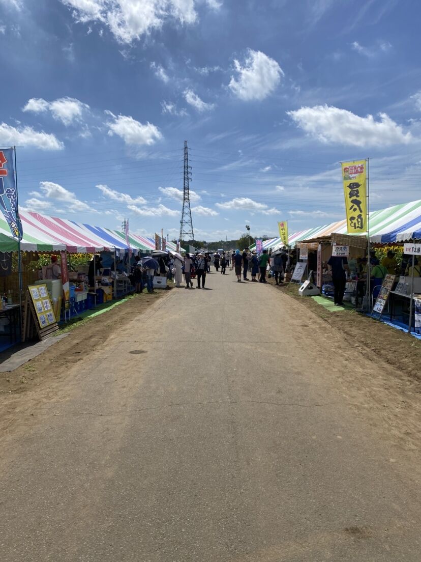 ひまわりのイベント会場の設営、撤去作業！