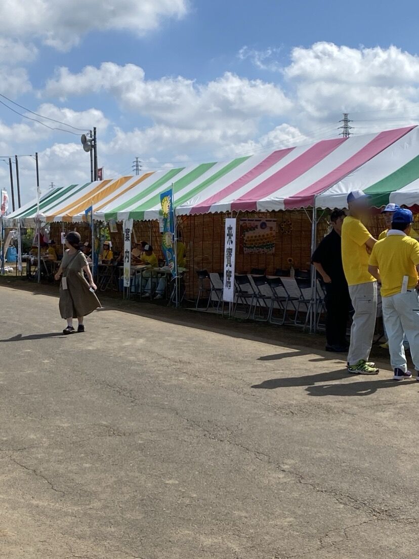 ひまわりのイベント会場の設営、撤去作業！
