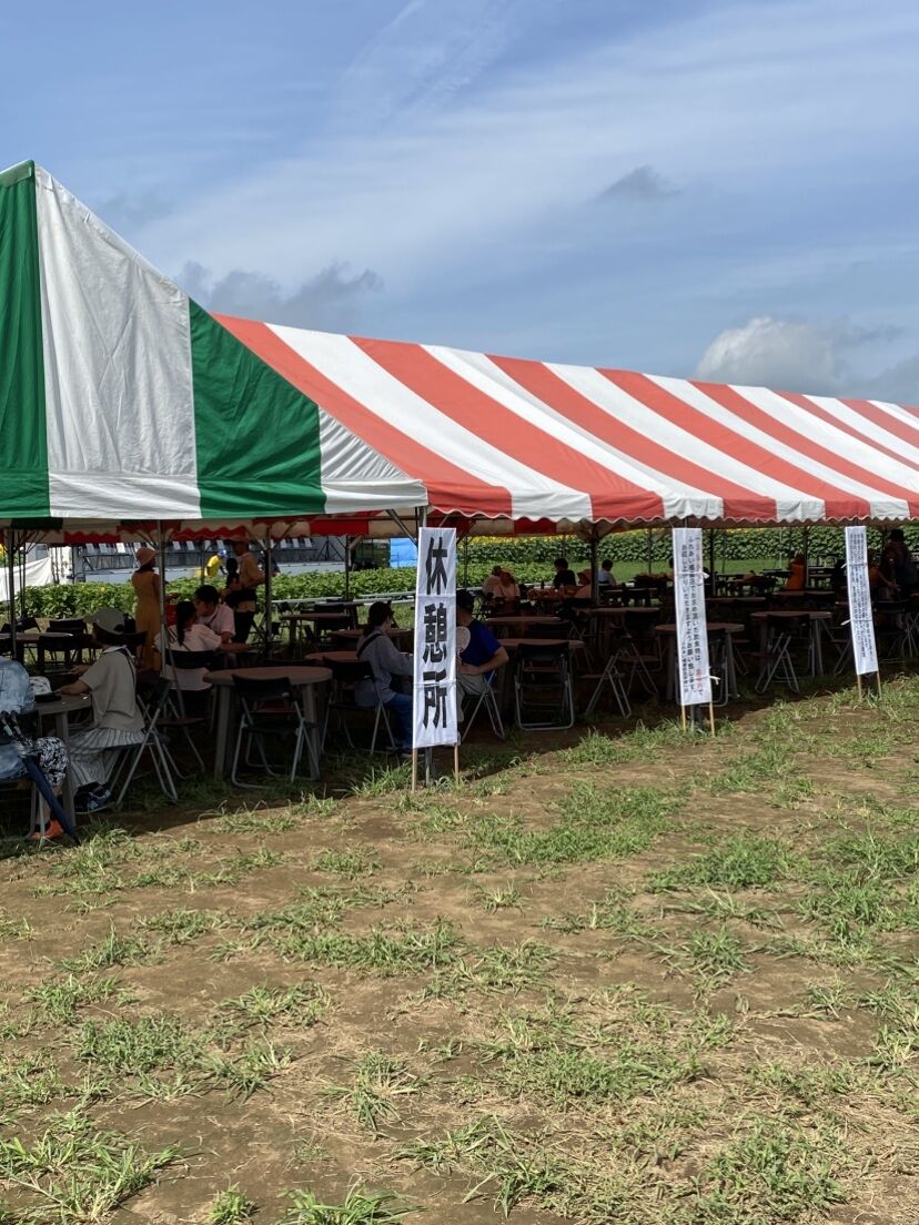 ひまわりのイベント会場の設営、撤去作業！